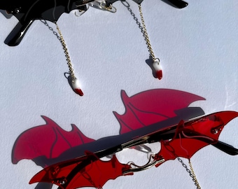Bitten Shades | Wings Shades | Bat Sunglasses | Bat Shades | Bat Wing Shades | Designer Sunglasses | Fang Collection | SomethingExtraLLC