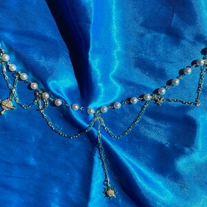 Orbit Necklace | Space Necklace | Celestial Necklace | Pearl Necklace | Lunam Et Stellas | SomethingExtraLLC
