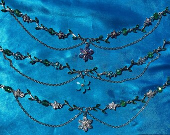 Silver Darling Daisy Jewelry Set | Daisy Necklace | Flower Earrings | Floral Bracelet | SomethingExtraLLC