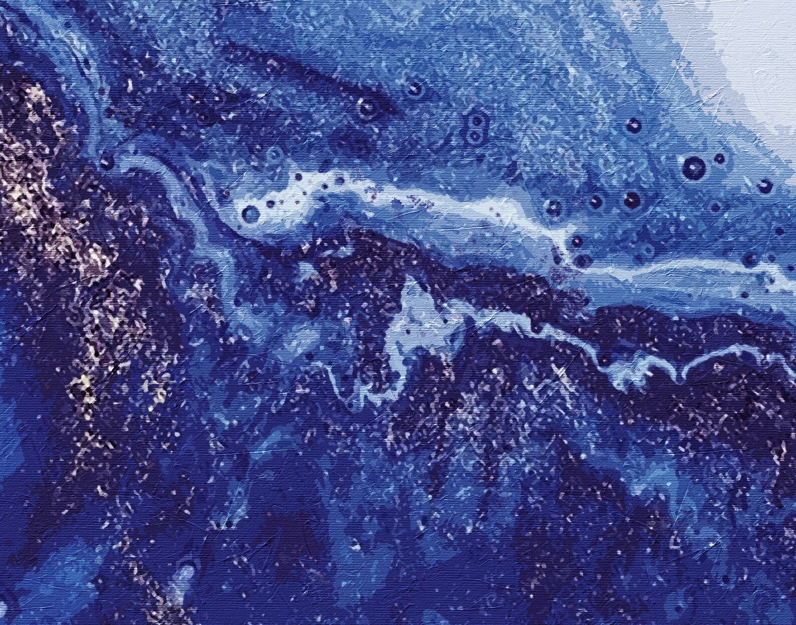 Large Teal Abstract Art Handmade Teal Abstract Painting Etsy