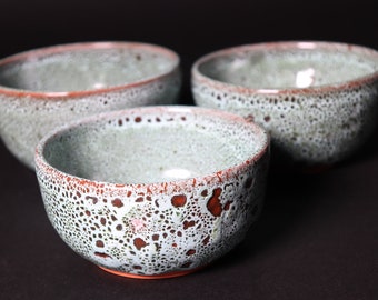 Speckled Moss Green Bowl Set