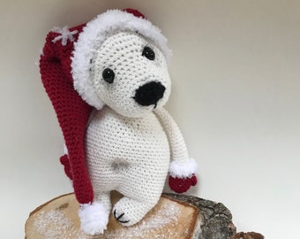 Ours PDF patron au crochet poupée amigurumi, ours en peluche en allemand et en anglais, poupée douce avec laquelle les enfants peuvent jouer, cadeau de Pâques, ours en peluche