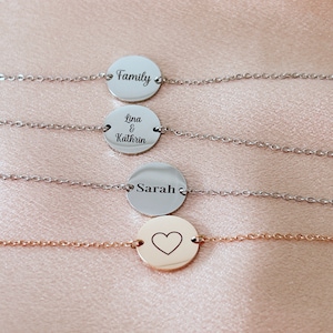 Kombinierte Geburtsblumen Armband, Armband personalisiert, Valentinstag Geschenk für sie Bild 4