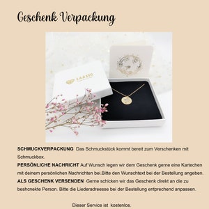 Personalisierte Geburtsblumen Kette mit Name & Datum Gravur und Geburtsstein Ideales Geschenk für besondere Anlässe Bild 9