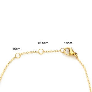 Birth flower bracelet, bracelet with birth flowers, personalized bracelet, bracelet with engraved plates in silver, gold or rose gold. image 3