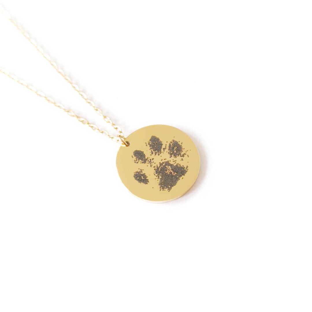 Personalized Paw Print Chain,chain With Dog Paws, Cat Paws Necklace - Etsy