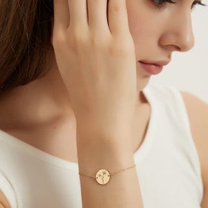 Combo Birth Flower Bracelet, Personalized Bracelet, Valentine's Day Gift for Her image 5
