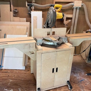Mobile Miter Saw Station Plans
