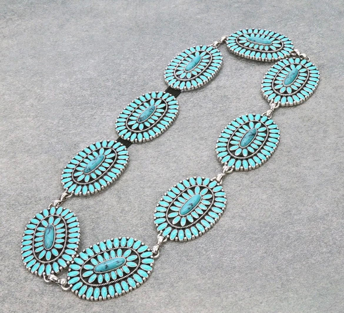 Turquoise Concho Hat Band – Love Tokens Jewelry