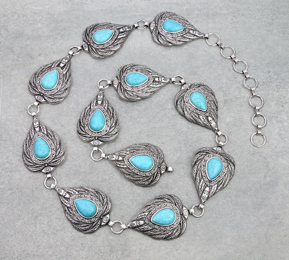 Teardrop Concho Belt - Etsy display picture 1