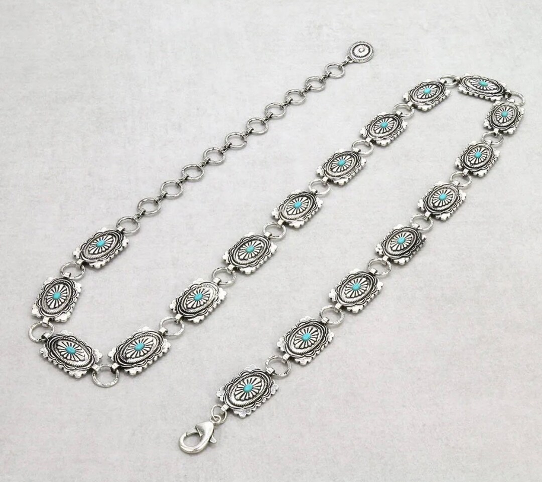 Small Square Concho Belt Etsy