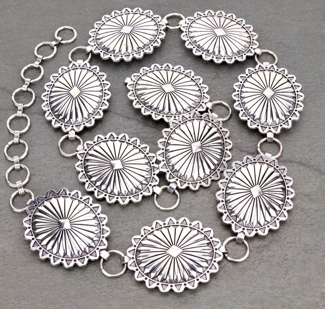 Silber Concho Gürtel