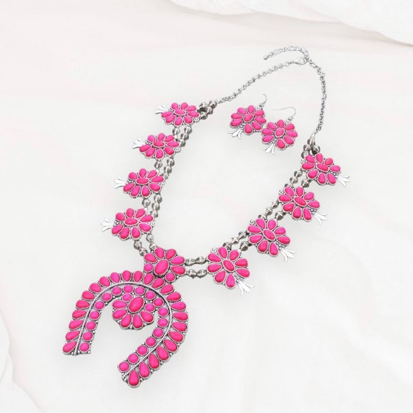 Squash Blossom Necklace Vintage Navajo Squash Blossom