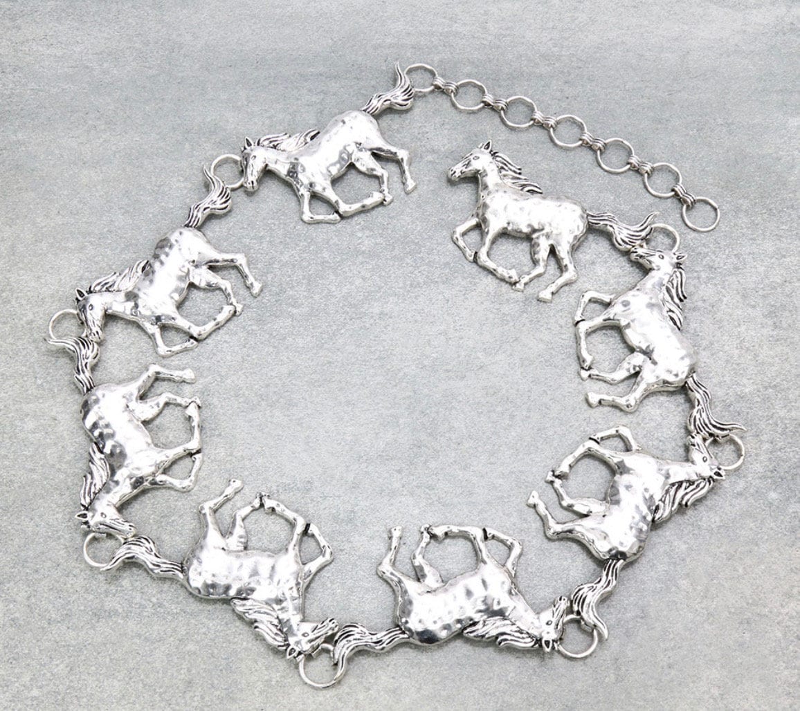 Running Horse Chain Belt - Etsy