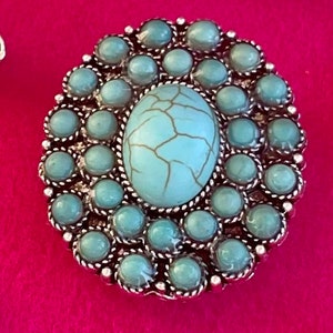 Turquoise Concho Hat Pins - Etsy