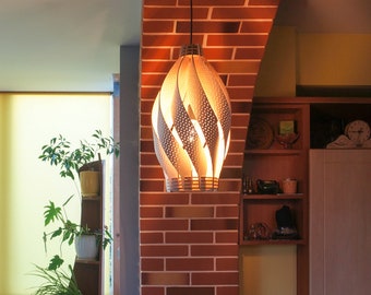 Big Slim Helix Lamp | digital laser cut pattern | svg files | digital templates | glowforge | cdr ai dxf | laser files