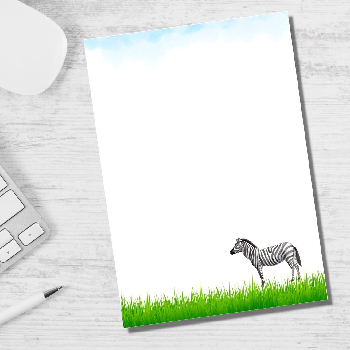 Watercolor Zoo Animal Printable Stationery, Zoo Animals Printable Paper ...