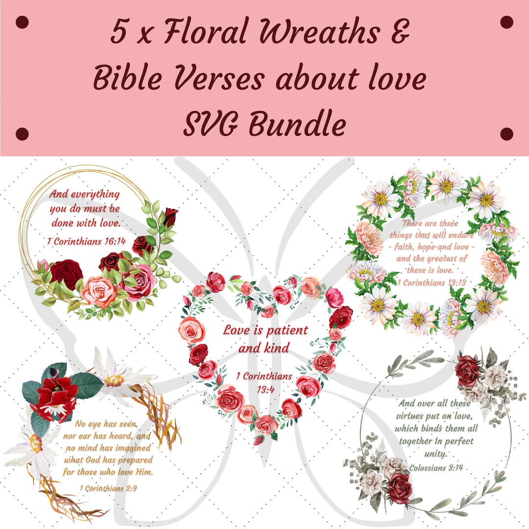 Bible Verse SVG Bundle, Christian Gift, Bible Verse Printable ...
