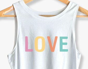 Love Sommer Top, Bio-Baumwolle Tanktop