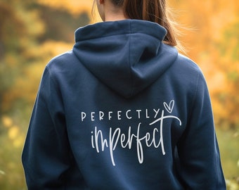 Hoodie mit zip, Perfectly Imperfect, Pulli mit Reissverschluss