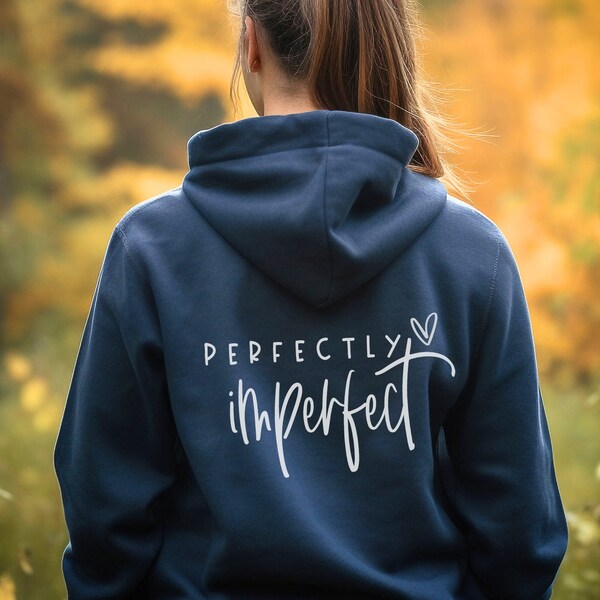 Hoodie mit zip, Perfectly Imperfect, Pulli mit Reissverschluss