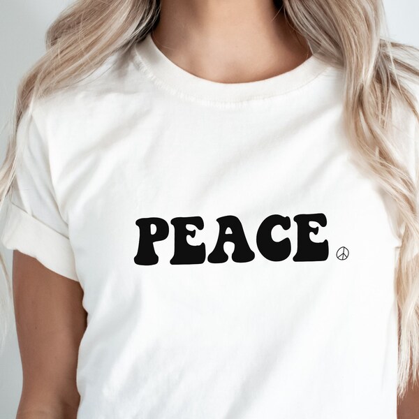 Oversize PEACE Shirt, TShirt mit Peace Zeichen