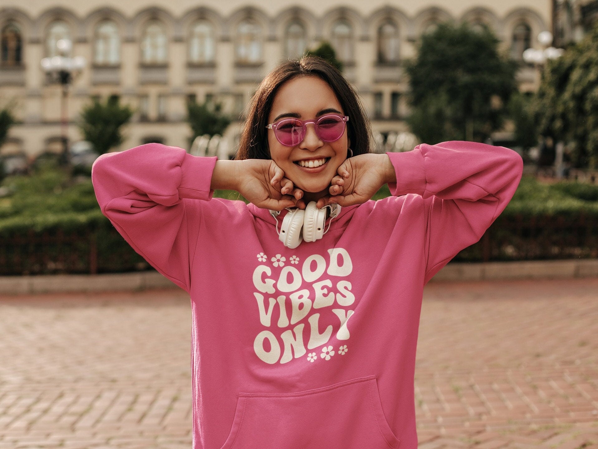 Good Vibes Only Hoodie - Etsy