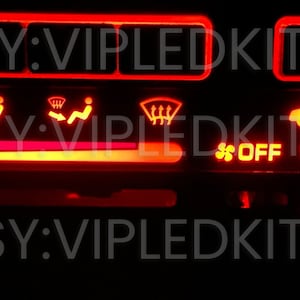 Climate Control LED AC Heater Bulbs for Honda Civic EK 1996-1998 (Multiple Color Options)