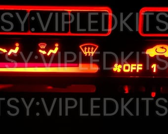 Climate Control LED AC Heater Bulbs for Honda Civic EK 1996-1998 (Multiple Color Options)