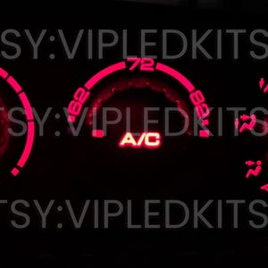 Red Climate Control LED Bulb KIT for Acura RSX DC5 2002 - 2006