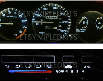 White LED Cluster + Climate Control Combo Bulb KIT for Honda Civic EG 1992-1995