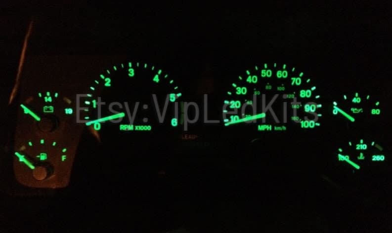 Pink LED Dash Cluster Gauge Light Bulb Kit For 1987-1995 Jeep Wrangler – Dimmable, 12V 3 thumbnail image