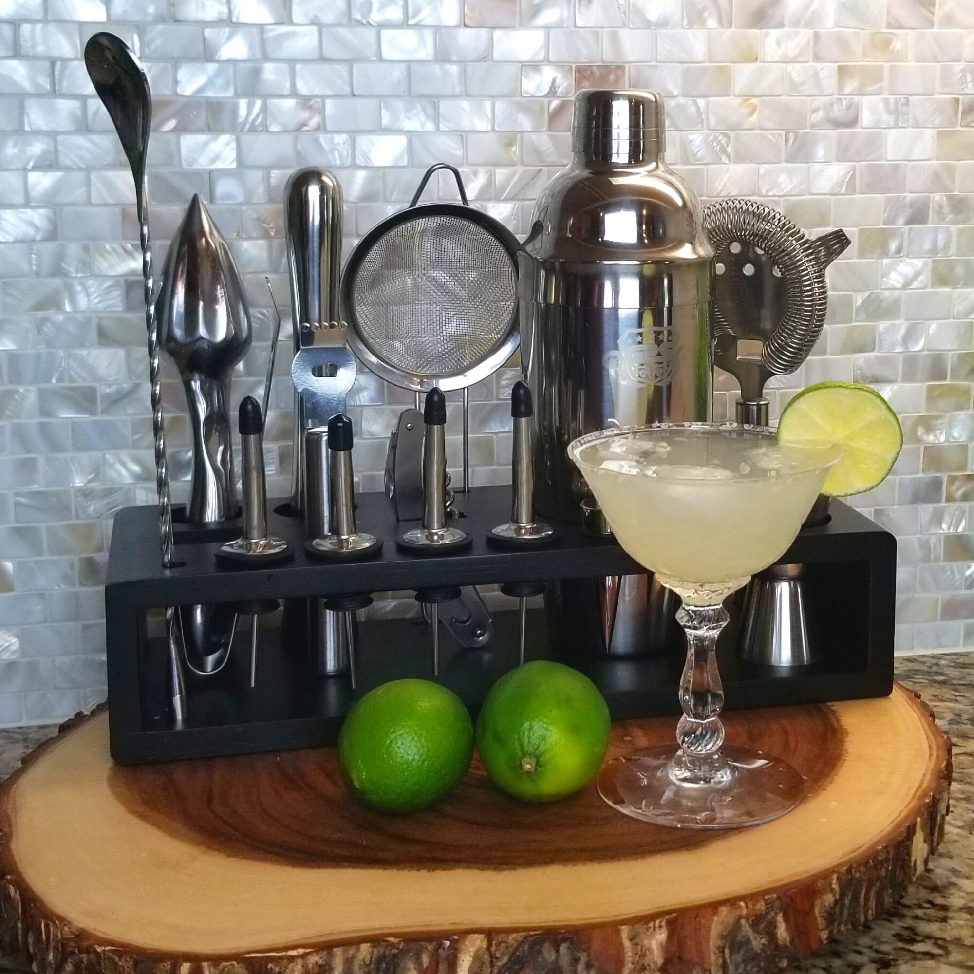 Cocktail Shaker Set Cocktail Gifts Drink Mixing Set Drink Etsy Singapore