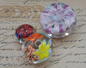 Vintage Murano Glass Paperweights Three