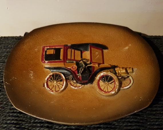 Rare WH Bossons Vintage Chalkware Panhard Car Wall Plaque - Etsy