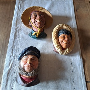 Vintage Bossons Eskimo Coolie Head Legend Fred Wright