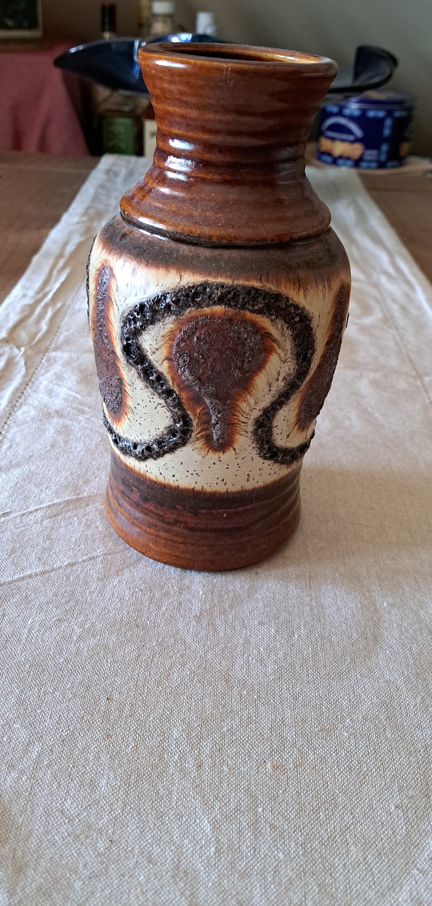 Scheurich 20 Germany Vase, Vintage West German Pottery Scheurich