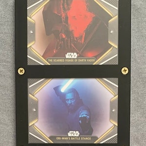 2023 Topps Obi-Wan Kenobi seizoen 1 ingelijste ruilkaartenset van 2 Darth Vader/Anakin Skywalker Obi-Wan Kenobi Star Wars