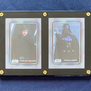 2023 Topps Star Wars gerahmtes Sammelkarten-Set 2er Set Luke Skywalker & Darth Vader