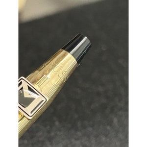 Vintage Cross 10K Gold Filled Pen Mechanical Pencil Set W/ Case M USA image 7