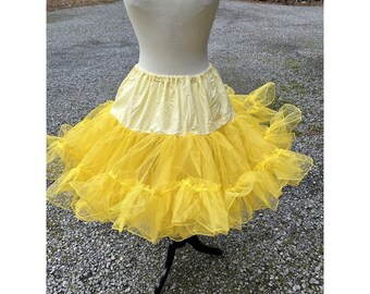 square dance petticoat Crinoline Yellow Size 10