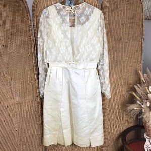 vintage dress with lace topper jacket 1960’s