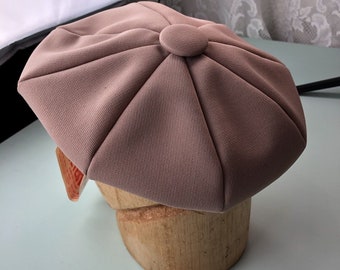 Vintage Beret Tan Hat Polyester Price Tag Attached - Etsy display picture 1