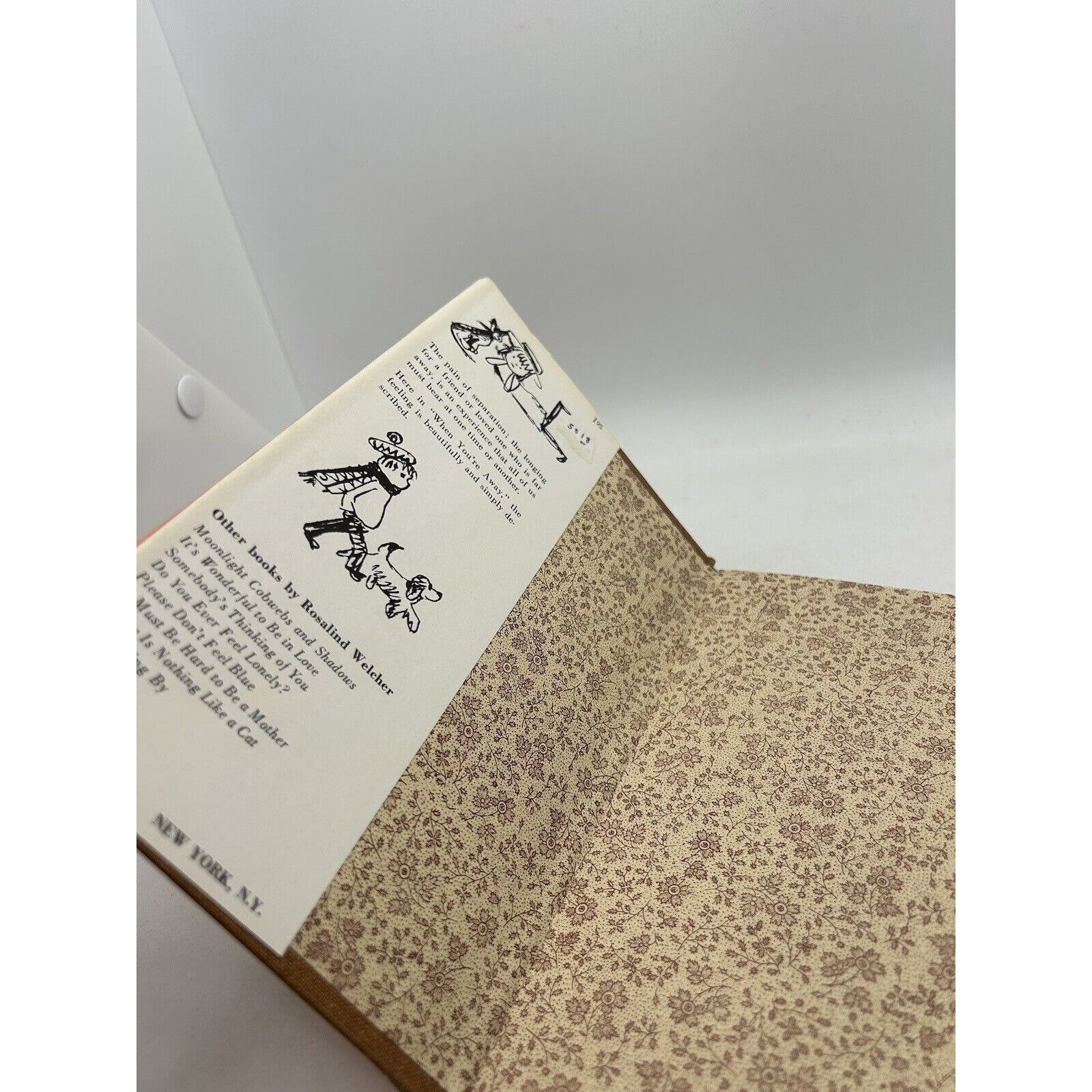 When You're Away by Rosalind Welcher 1969 Book Etsy