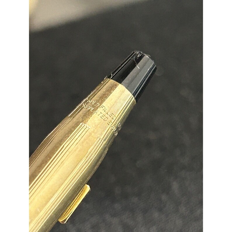 Vintage Cross 10K Gold Filled Pen Mechanical Pencil Set W/ Case M USA image 5