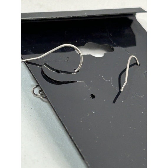925 sterling silver drop dangle earrings vintage … - image 3