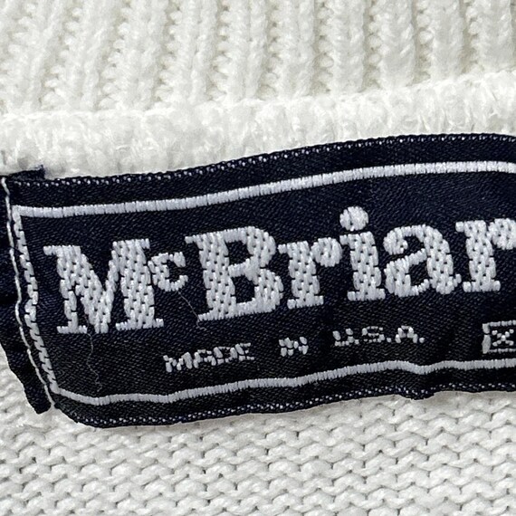 Vintage 7UP Golf Sweater McBriar XL Ivory Advertising Soda Pop Sport View 5