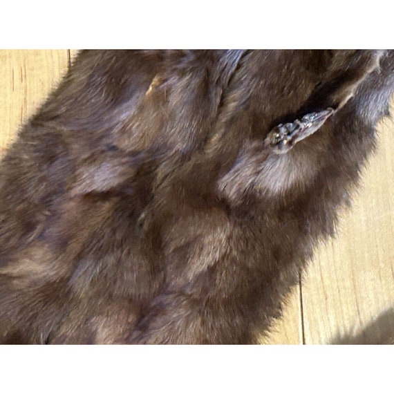 Vintage Mink Fur Wrap Stole-with 4 Full Body Pelt… - image 10