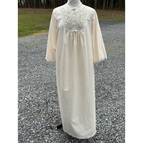 sears nightgown 38/40 lace cut out ivory - image 2