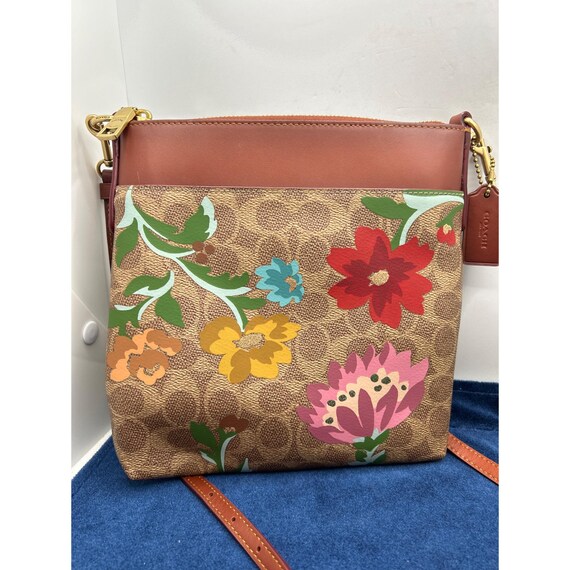 Floral coach crossbody hotsell